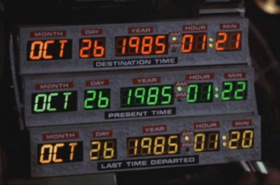 The original time circuits from the movie
